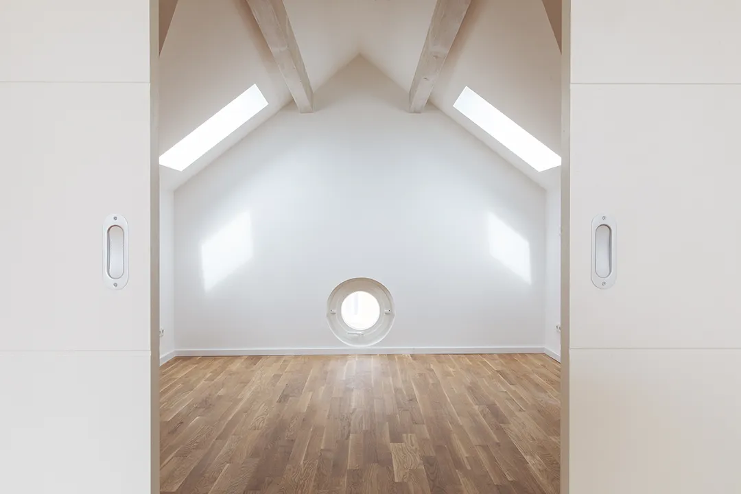 Innenansicht Dachgeschoss in der 