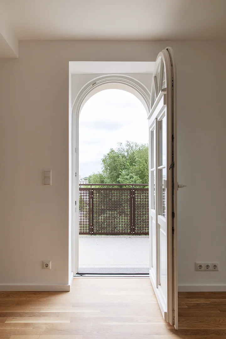 Aussicht aus einer Wohnung der 